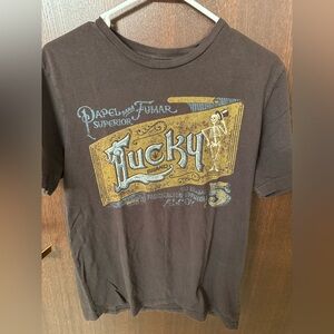 Lucky Brand Men’s Graphic Tee Skeleton “Lucky Brand” Size Medium